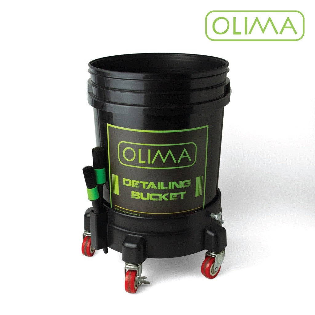 OLIMA 黑色洗車水桶 20L 耐重滾輪