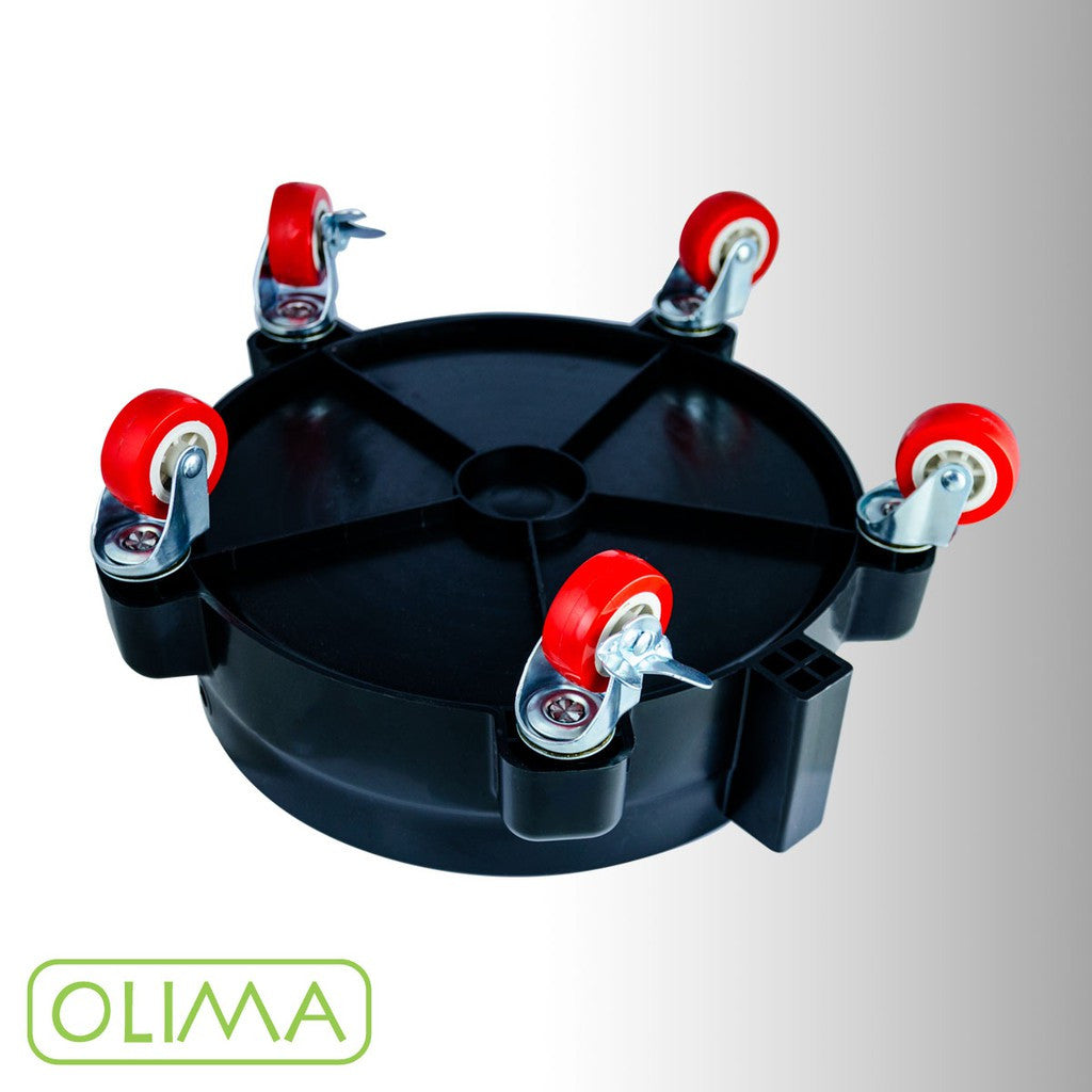 OLIMA 黑色洗車水桶 20L 耐重滾輪