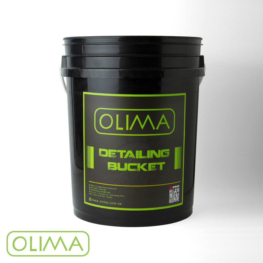 OLIMA 黑色洗車水桶 20L 耐重滾輪