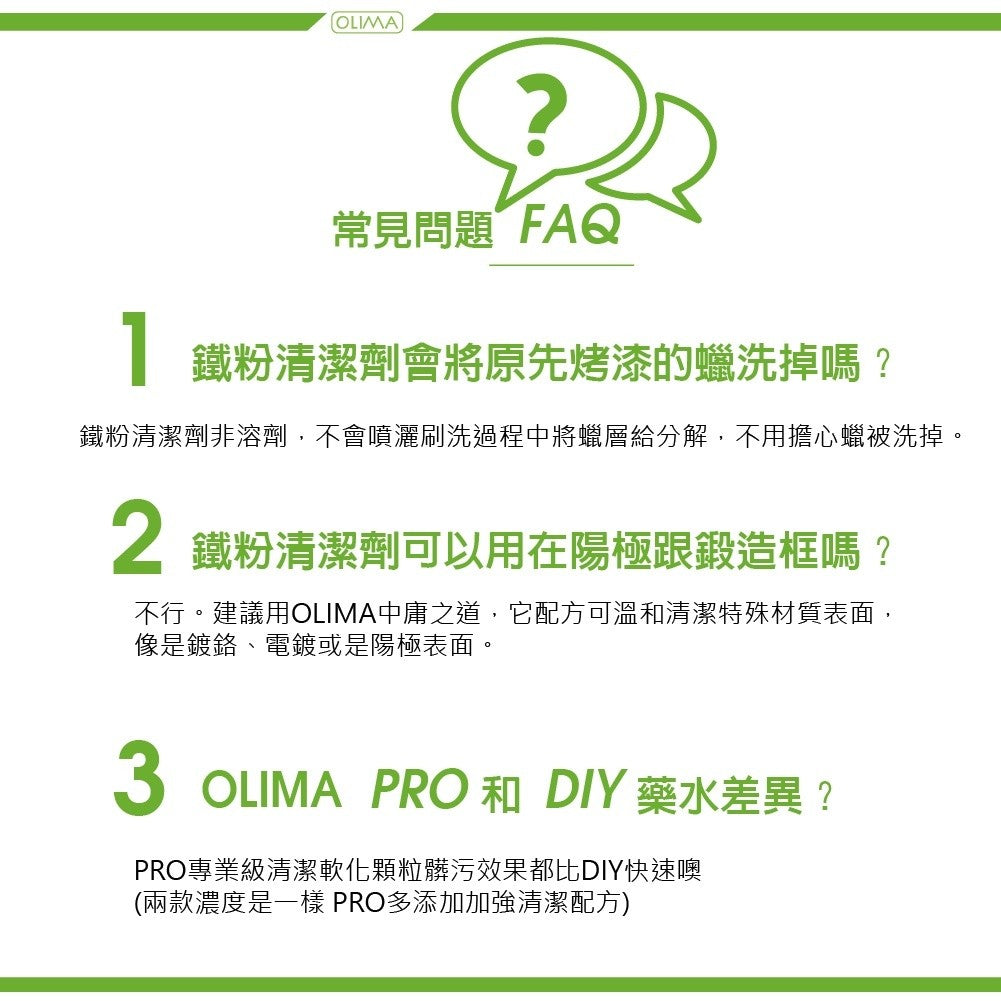 OLIMA 3.0版PRO級 鐵粉去除劑