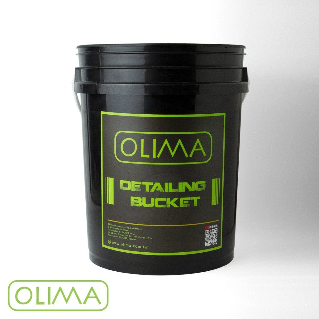 OLIMA 黑色洗車水桶 20L 耐重滾輪
