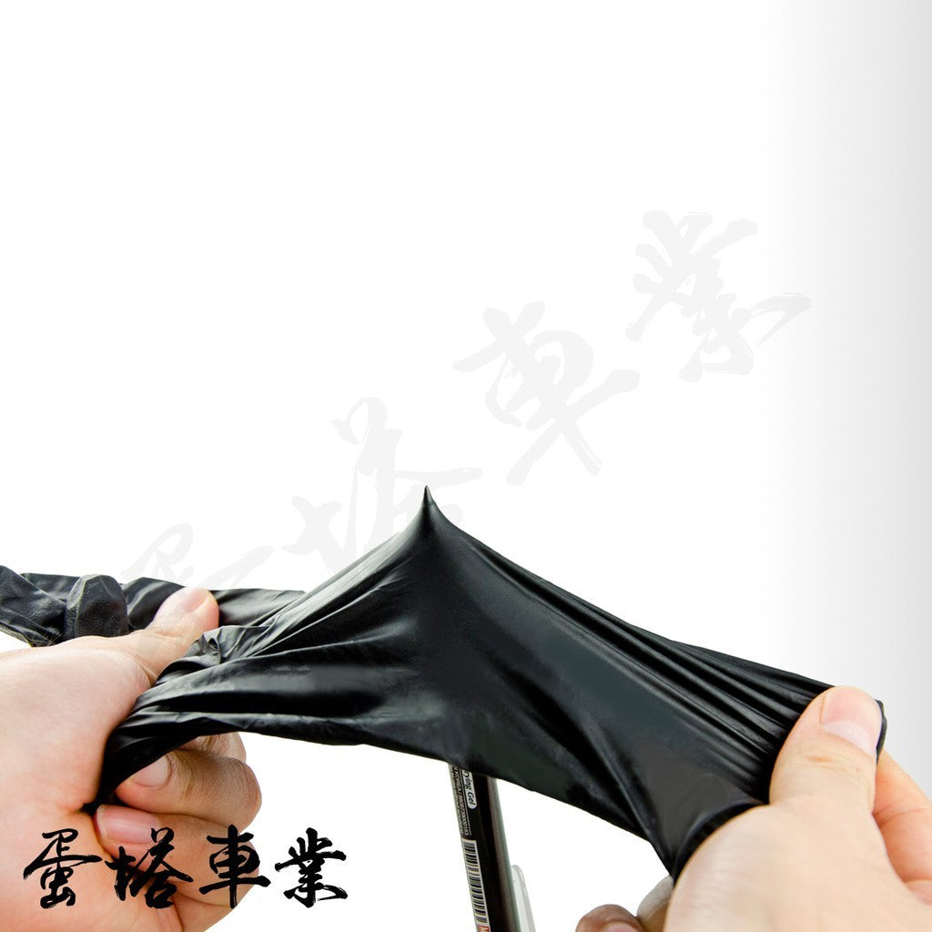 OLIMA 黑色橡膠手套 100只 (一盒) 無粉